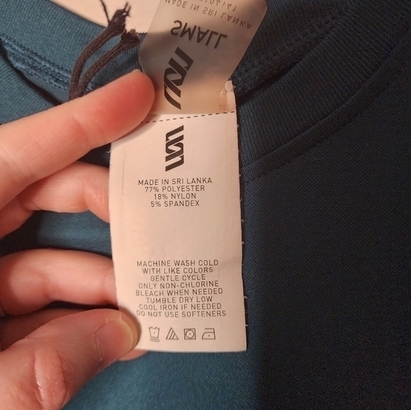 Second Skin Long‎ Sleeve Athletic Workout Top, Teal Blue, Women's Small (NWOT) - Picture 6 of 10